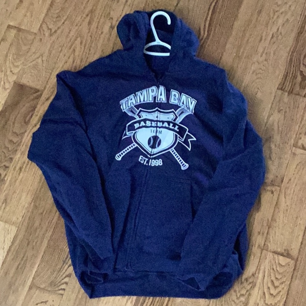 Tampa Bay Baseball Team Hoodie - Blue